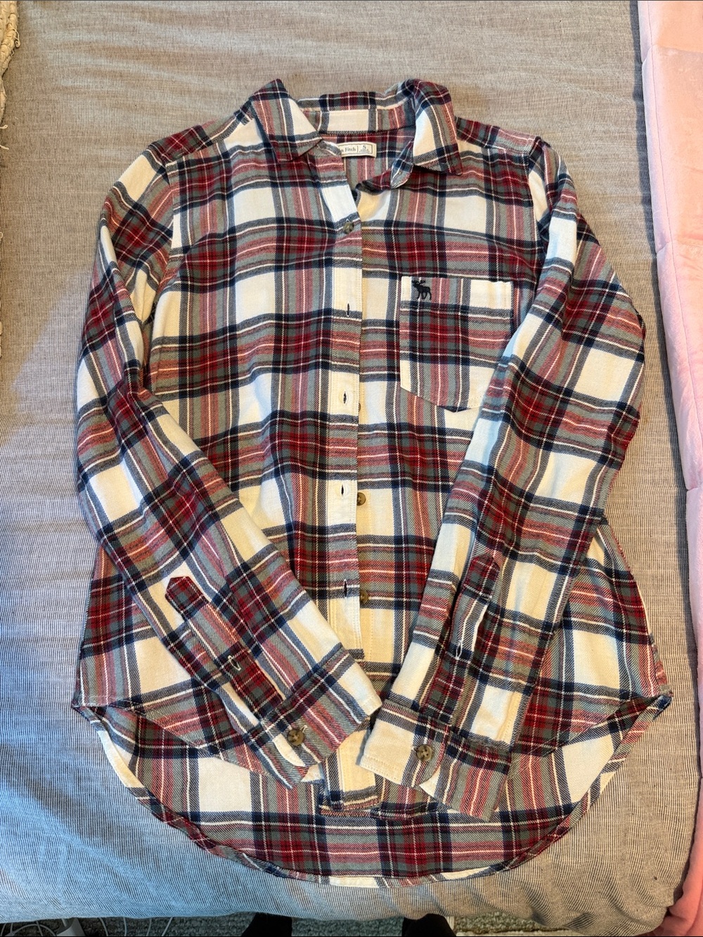 Abercrombie and fitch plaid button up shirt